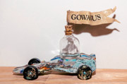 Love that dirty water: A pinewood derby car lets its pollution flag fly. Photo by Stefano Giovannini.