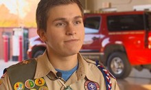 Scout Honors the Flag with Eagle Scout Project