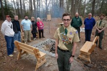 Fire Pit Eagle Project Displays Scout Law in Amazing Way