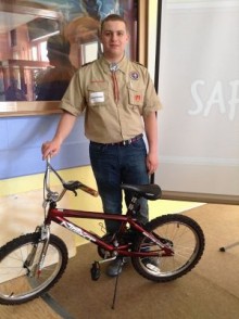 Police Explorer Finds Way to Help Local Youth with Abandoned Bicycles