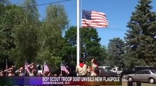 Scout Refurbishes Flagpole for Eagle Project