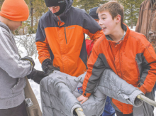 Scouts Brave Cold Temperatures to Sharpen Skills