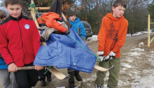 Scouts Brave Cold Temperatures to Sharpen Skills